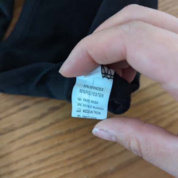 Amazon | Bodycon Fleece Lined Black Turtleneck Dress - Picture 4 of 5